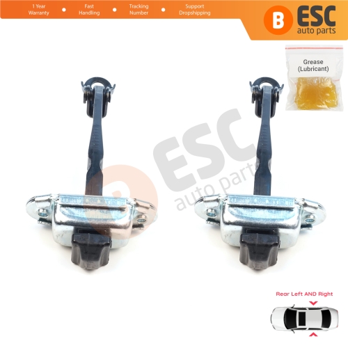 2 Pieces Rear Door Stop Check Assy Limiter Strap for Nissan Juke MK2 F16 2019-On 824306PA0A