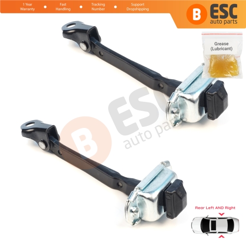 2 Pieces Rear Door Stop Check Assy Limiter Strap for Nissan Juke MK2 F16 2019-On 824306PA0A