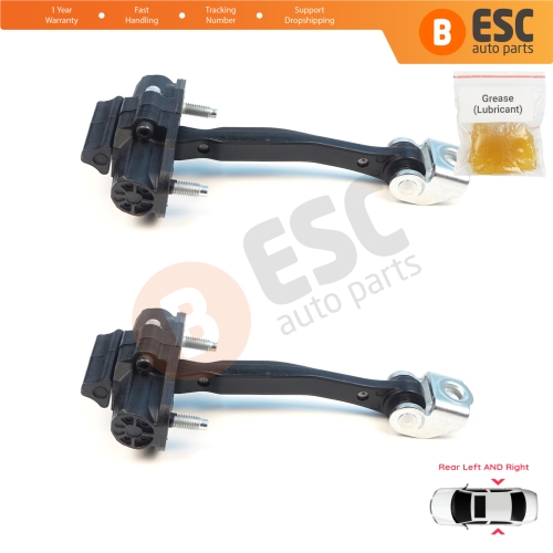 2 Pieces Rear Door Stop Check Assy Limiter Strap for Volvo V40 525 Cross Country 526 2012–2019 31298427