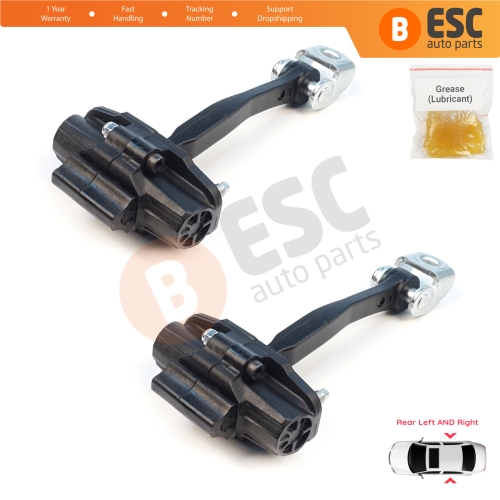 2 Pieces Rear Door Stop Check Assy Limiter Strap for Volvo V40 525 Cross Country 526 2012–2019 31298427