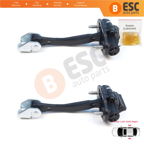 2 Pieces Rear Door Stop Check Assy Limiter Strap for Volvo V40 525 Cross Country 526 2012–2019 31298427