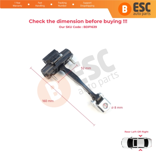 Rear Door Stop Check Assy Limiter Strap for Volvo V40 525 Cross Country 526 2012–2019 31298427