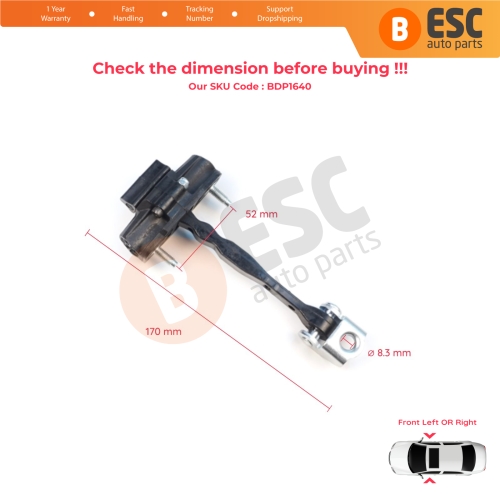 Front Door Stop Check Assy Limiter Strap for Volvo XC60 MK2 246 2017-On 31424466