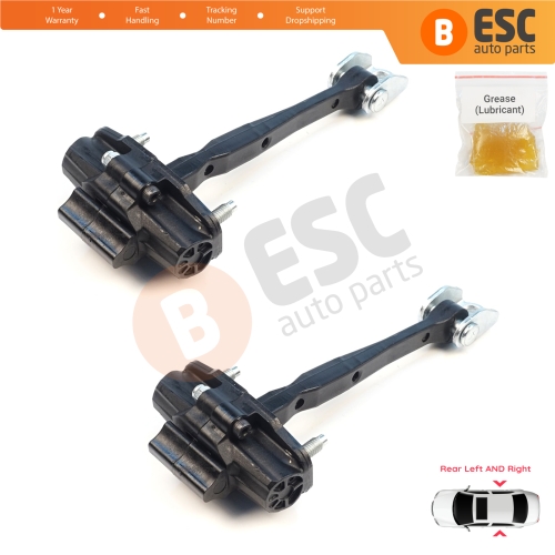 2 Pieces Rear Door Stop Check Assy Limiter Strap for Volvo XC60 MK2 246 2017-On 31424467