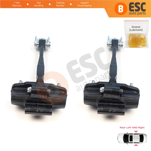 2 Pieces Rear Door Stop Check Assy Limiter Strap for Volvo XC60 MK2 246 2017-On 31424467