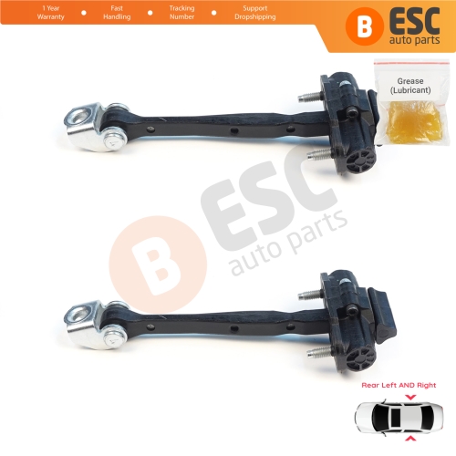 2 Pieces Rear Door Stop Check Assy Limiter Strap for Volvo XC60 MK2 246 2017-On 31424467