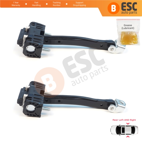 2 Pieces Rear Door Stop Check Assy Limiter Strap for Volvo XC90 MK2 256 2014-On 31395138