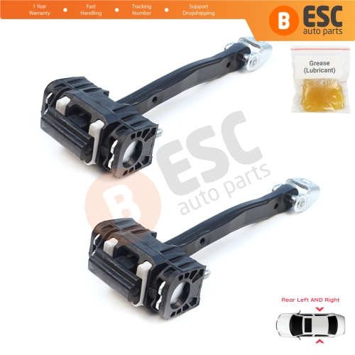 2 Pieces Rear Door Stop Check Assy Limiter Strap for Volvo XC90 MK2 256 2014-On 31395138