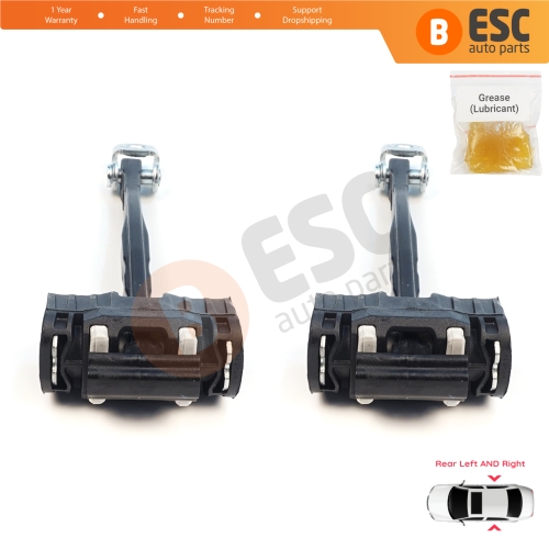 2 Pieces Rear Door Stop Check Assy Limiter Strap for Volvo XC90 MK2 256 2014-On 31395138