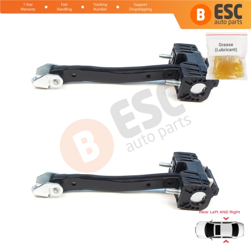 2 Pieces Rear Door Stop Check Assy Limiter Strap for Volvo XC90 MK2 256 2014-On 31395138