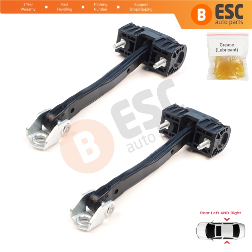 2 Pieces Rear Door Stop Check Assy Limiter Strap for Volvo XC90 MK2 256 2014-On 31395138