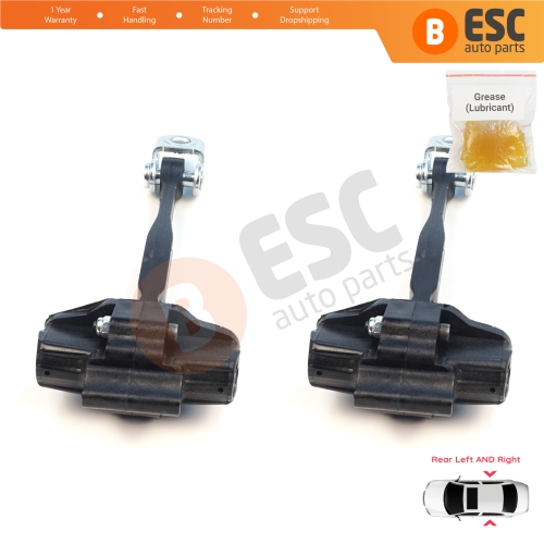 2 Pieces Rear Door Stop Check Assy Limiter Strap for Volvo S60 MK3 224 2019-On V60 MK2 225 V60 Cross Country MK2 227 2018-On 31479060