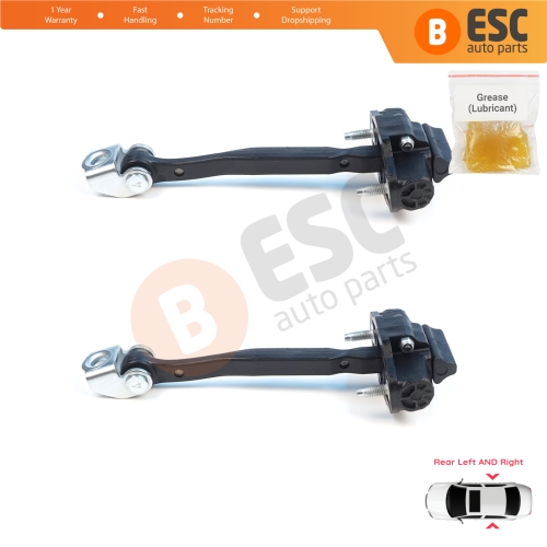 2 Pieces Rear Door Stop Check Assy Limiter Strap for Volvo S90 MK2 234 V90 MK2 235 Estate 236 Cross Country 2016-On 31385858