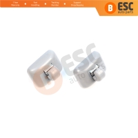 2 Pieces Sun Visor Shade Holder Hook Clips Gray Color for Audi A1 A3 A4 B7 B8 B9 A5 A6 C6 Q2 Q3 Q5  TT Seat Exeo