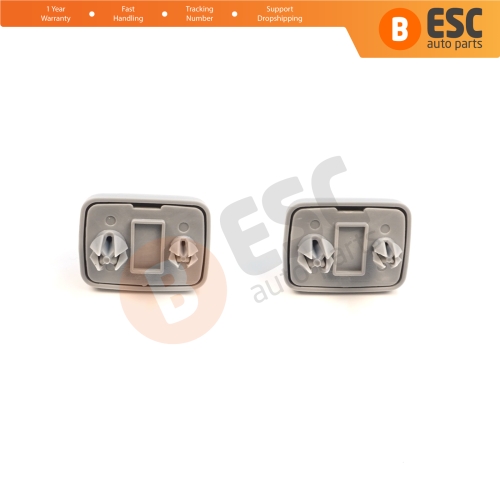 2 Pieces Sun Visor Shade Holder Hook Clips Gray Color for Audi A1 A3 A4 B7 B8 B9 A5 A6 C6 Q2 Q3 Q5  TT Seat Exeo