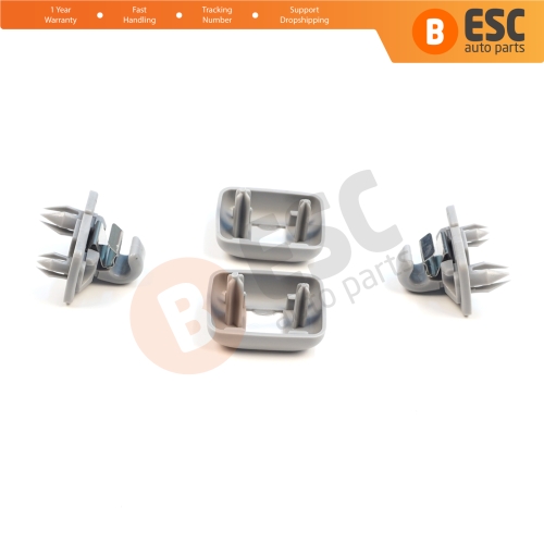 2 Pieces Sun Visor Shade Holder Hook Clips Gray Color for Audi A1 A3 A4 B7 B8 B9 A5 A6 C6 Q2 Q3 Q5  TT Seat Exeo