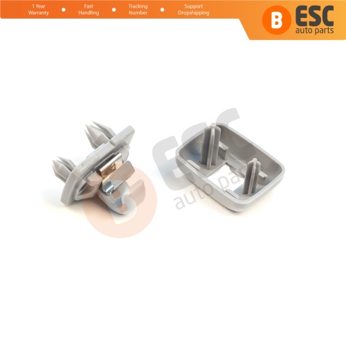 1 Piece Sun Visor Shade Holder Hook Clips Gray Color for Audi A1 A3 A4 B7 B8 B9 A5 A6 C6 Q2 Q3 Q5  TT Seat Exeo
