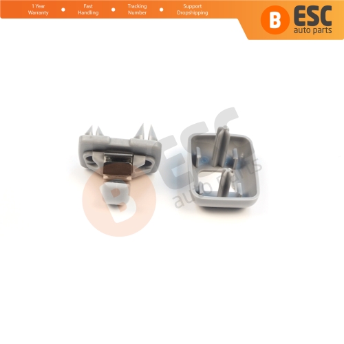 1 Piece Sun Visor Shade Holder Hook Clips Gray Color for Audi A1 A3 A4 B7 B8 B9 A5 A6 C6 Q2 Q3 Q5  TT Seat Exeo
