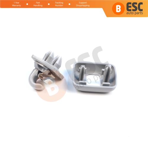 1 Piece Sun Visor Shade Holder Hook Clips Gray Color for Audi A1 A3 A4 B7 B8 B9 A5 A6 C6 Q2 Q3 Q5  TT Seat Exeo