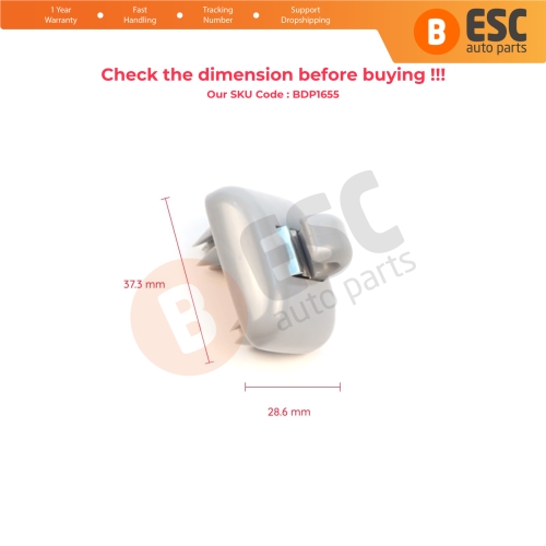 1 Piece Sun Visor Shade Holder Hook Clips Gray Color for Audi A1 A3 A4 B7 B8 B9 A5 A6 C6 Q2 Q3 Q5  TT Seat Exeo