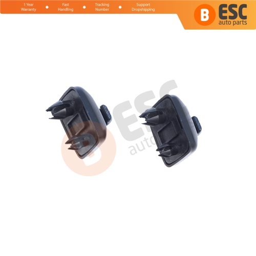 2 Pieces Sun Visor Shade Holder Hook Clips Black Color for Audi A1 A3 A4 B7 B8 B9 A5 A6 C6 Q2 Q3 Q5 TT Seat Exeo