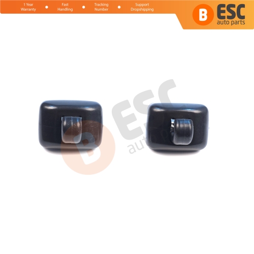 2 Pieces Sun Visor Shade Holder Hook Clips Black Color for Audi A1 A3 A4 B7 B8 B9 A5 A6 C6 Q2 Q3 Q5 TT Seat Exeo