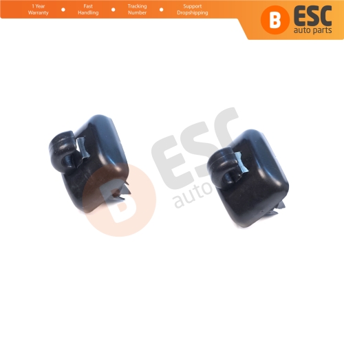 2 Pieces Sun Visor Shade Holder Hook Clips Black Color for Audi A1 A3 A4 B7 B8 B9 A5 A6 C6 Q2 Q3 Q5 TT Seat Exeo