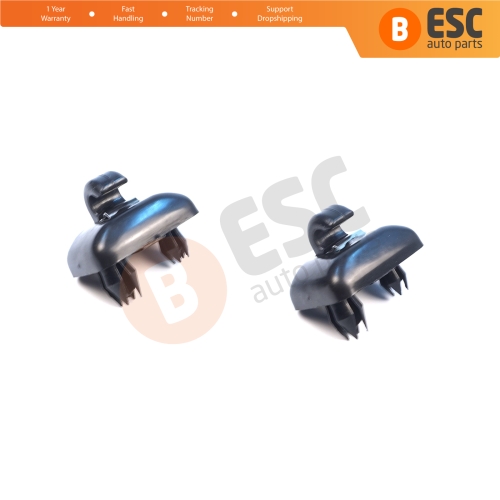 2 Pieces Sun Visor Shade Holder Hook Clips Black Color for Audi A1 A3 A4 B7 B8 B9 A5 A6 C6 Q2 Q3 Q5 TT Seat Exeo