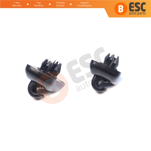 2 Pieces Sun Visor Shade Holder Hook Clips Black Color for Audi A1 A3 A4 B7 B8 B9 A5 A6 C6 Q2 Q3 Q5 TT Seat Exeo
