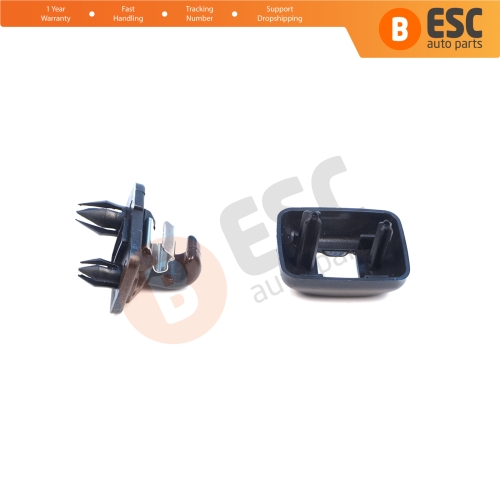 1 Piece Sun Visor Shade Holder Hook Clips Black Color for Audi A1 A3 A4 B7 B8 B9 A5 A6 C6 Q2 Q3 Q5 TT Seat Exeo