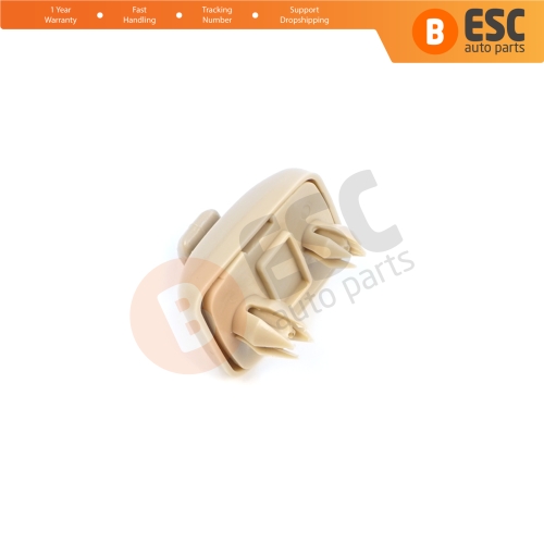 1 Piece Sun Visor Shade Holder Hook Clips Beige Color for Audi A1 A3 A4 B7 B8 B9 A5 A6 C6 Q2 Q3 Q5 TT Seat Exeo