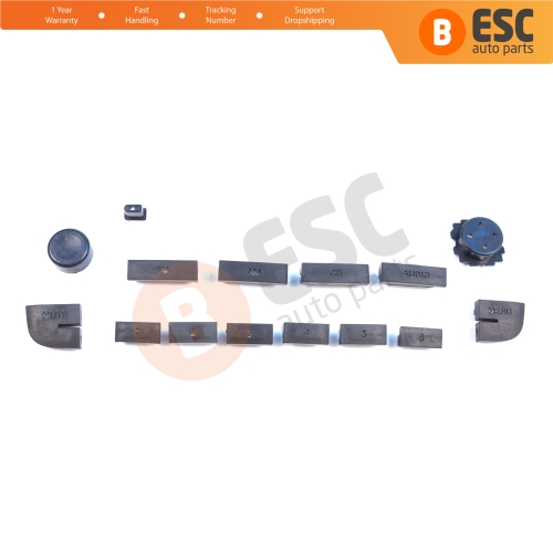 Radio Cd Mp3 Player Button Set for Blaupunkt Fiat Linea Fiorino 225 Grande Punto 199 Citroen Nemo Peugeot Bipper 2007-2016