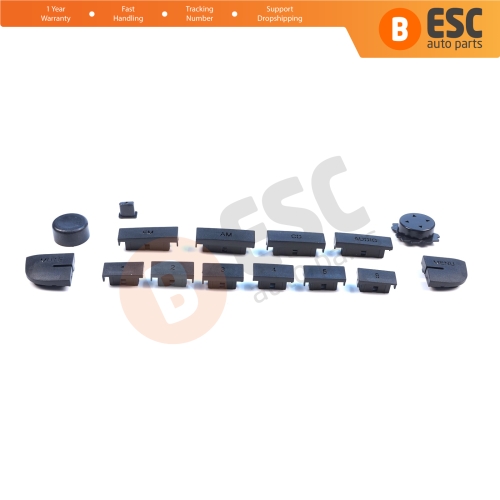 Radio Cd Mp3 Player Button Set for Blaupunkt Fiat Linea Fiorino 225 Grande Punto 199 Citroen Nemo Peugeot Bipper 2007-2016