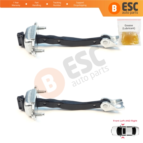 2 Pieces Front Door Hinge Brake Stop Check Assy Limiter Strap for Citroen C3 MK4 e-C3 2024-On Fiat Grande Panda 9846733780