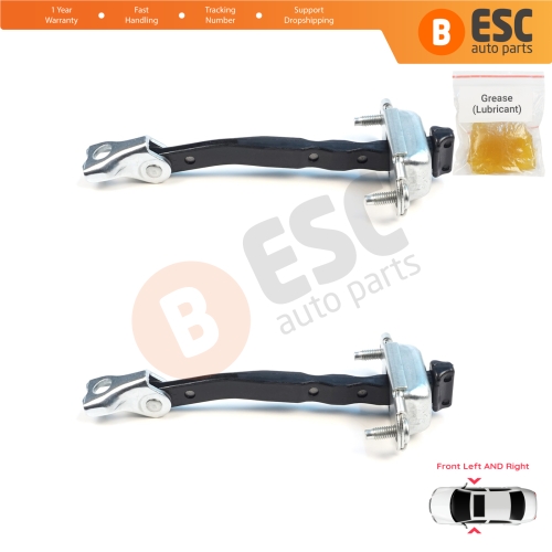 2 Pieces Front Door Hinge Brake Stop Check Assy Limiter Strap for Citroen C3 MK4 e-C3 2024-On Fiat Grande Panda 9846733780