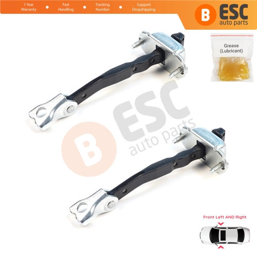 2 Pieces Front Door Hinge Brake Stop Check Assy Limiter Strap for Citroen C3 MK4 e-C3 2024-On Fiat Grande Panda 9846733780