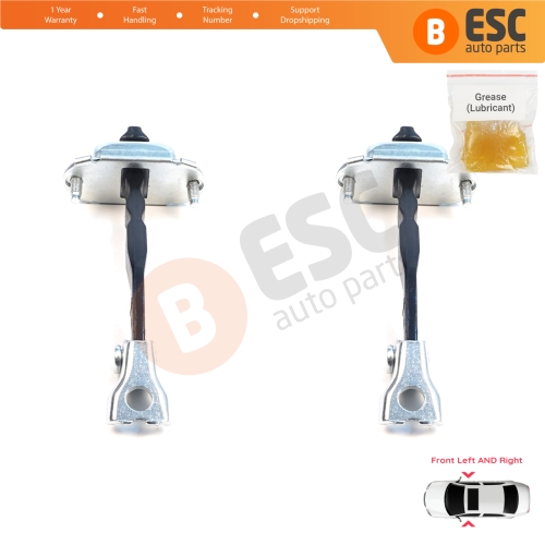 2 Pieces Front Door Hinge Brake Stop Check Assy Limiter Strap for Citroen C3 MK4 e-C3 2024-On Fiat Grande Panda 9846733780