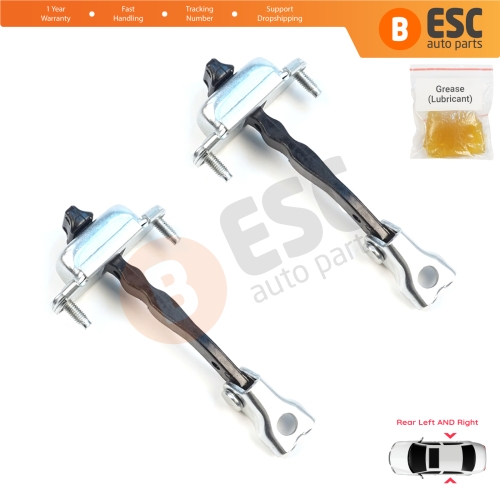 2 Pieces Rear Door Hinge Brake Stop Check Assy Limiter Strap for Citroen C3 MK4 e-C3 2024-On Fiat Grande Panda 9846733380