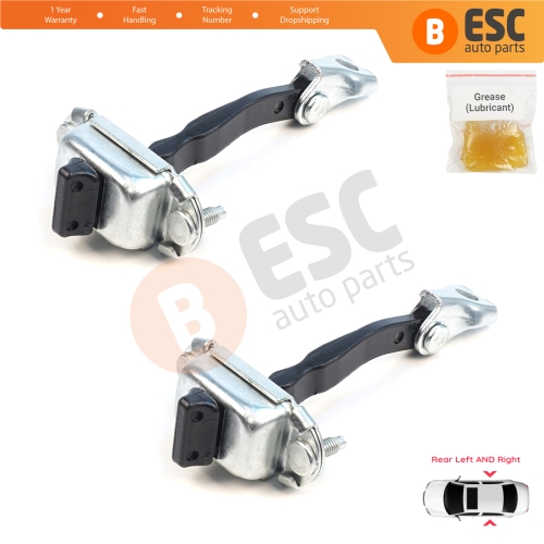 2 Pieces Rear Door Hinge Brake Stop Check Assy Limiter Strap for Citroen C3 MK4 e-C3 2024-On Fiat Grande Panda 9846733380