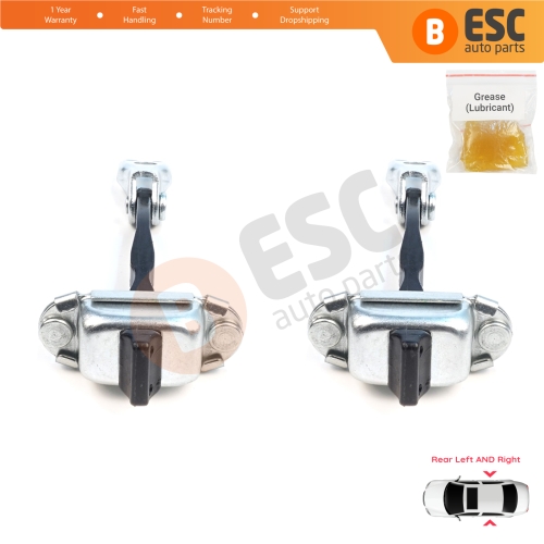 2 Pieces Rear Door Hinge Brake Stop Check Assy Limiter Strap for Citroen C3 MK4 e-C3 2024-On Fiat Grande Panda 9846733380