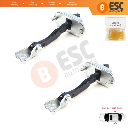 2 Pieces Rear Door Hinge Brake Stop Check Assy Limiter Strap for Citroen C3 MK4 e-C3 2024-On Fiat Grande Panda 9846733380