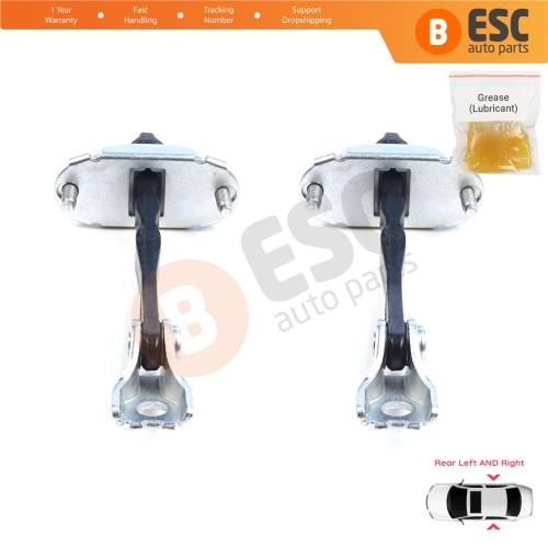2 Pieces Rear Door Hinge Brake Stop Check Assy Limiter Strap for Citroen C3 MK4 e-C3 2024-On Fiat Grande Panda 9846733380