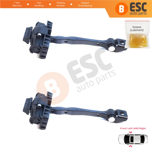 2 Pieces Front Door Hinge Brake Stop Check Assy Limiter Strap for Seat Cupra Leon MK4 KL KU 2020-On 4/5-Door 5FA837179A