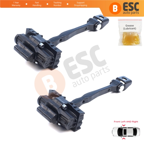 2 Pieces Front Door Hinge Brake Stop Check Assy Limiter Strap for Seat Cupra Leon MK4 KL KU 2020-On 4/5-Door 5FA837179A