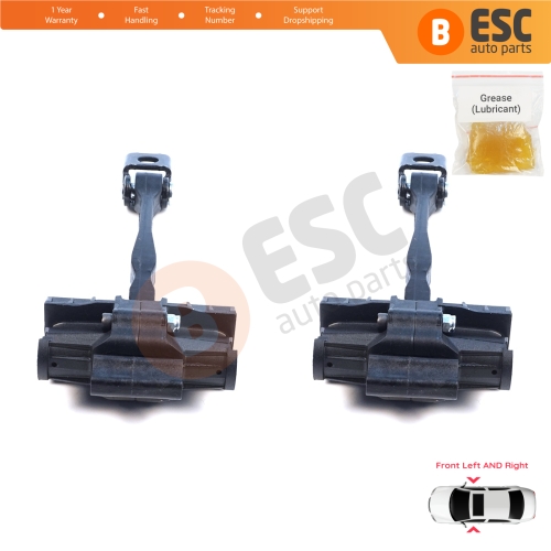 2 Pieces Front Door Hinge Brake Stop Check Assy Limiter Strap for Seat Cupra Leon MK4 KL KU 2020-On 4/5-Door 5FA837179A