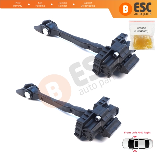 2 Pieces Front Door Hinge Brake Stop Check Assy Limiter Strap for Seat Cupra Leon MK4 KL KU 2020-On 4/5-Door 5FA837179A