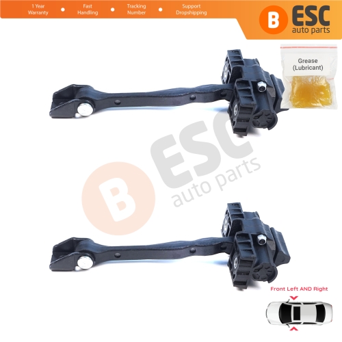 2 Pieces Front Door Hinge Brake Stop Check Assy Limiter Strap for Seat Cupra Leon MK4 KL KU 2020-On 4/5-Door 5FA837179A
