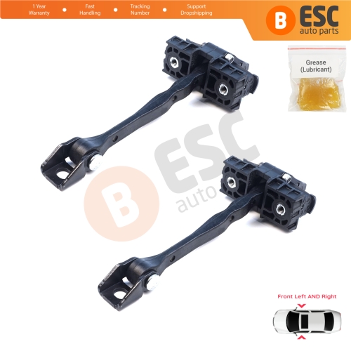 2 Pieces Front Door Hinge Brake Stop Check Assy Limiter Strap for Seat Cupra Leon MK4 KL KU 2020-On 4/5-Door 5FA837179A