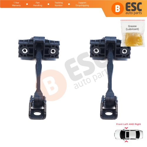 2 Pieces Front Door Hinge Brake Stop Check Assy Limiter Strap for Seat Cupra Leon MK4 KL KU 2020-On 4/5-Door 5FA837179A