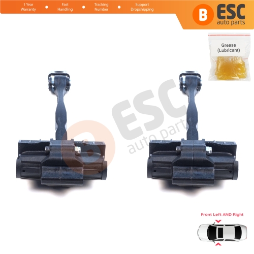 2 Pieces Front Door Hinge Brake Stop Check Assy Limiter Strap for Cupra Formentor SE316 KM7 KMP 2021-On 5FF837179